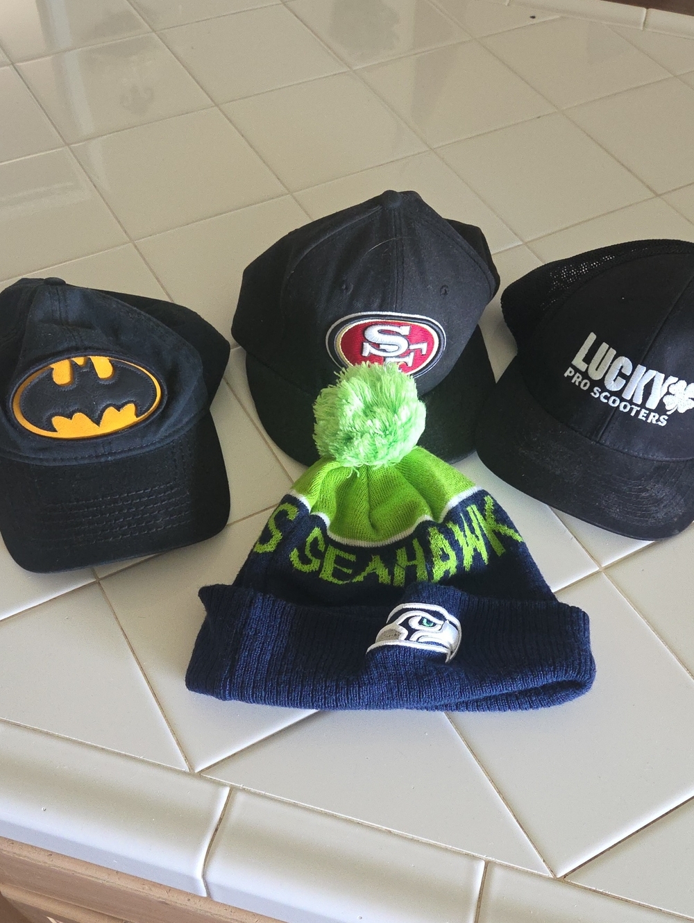 NFL New Era Navy & White Fleece-Lined Beanie
